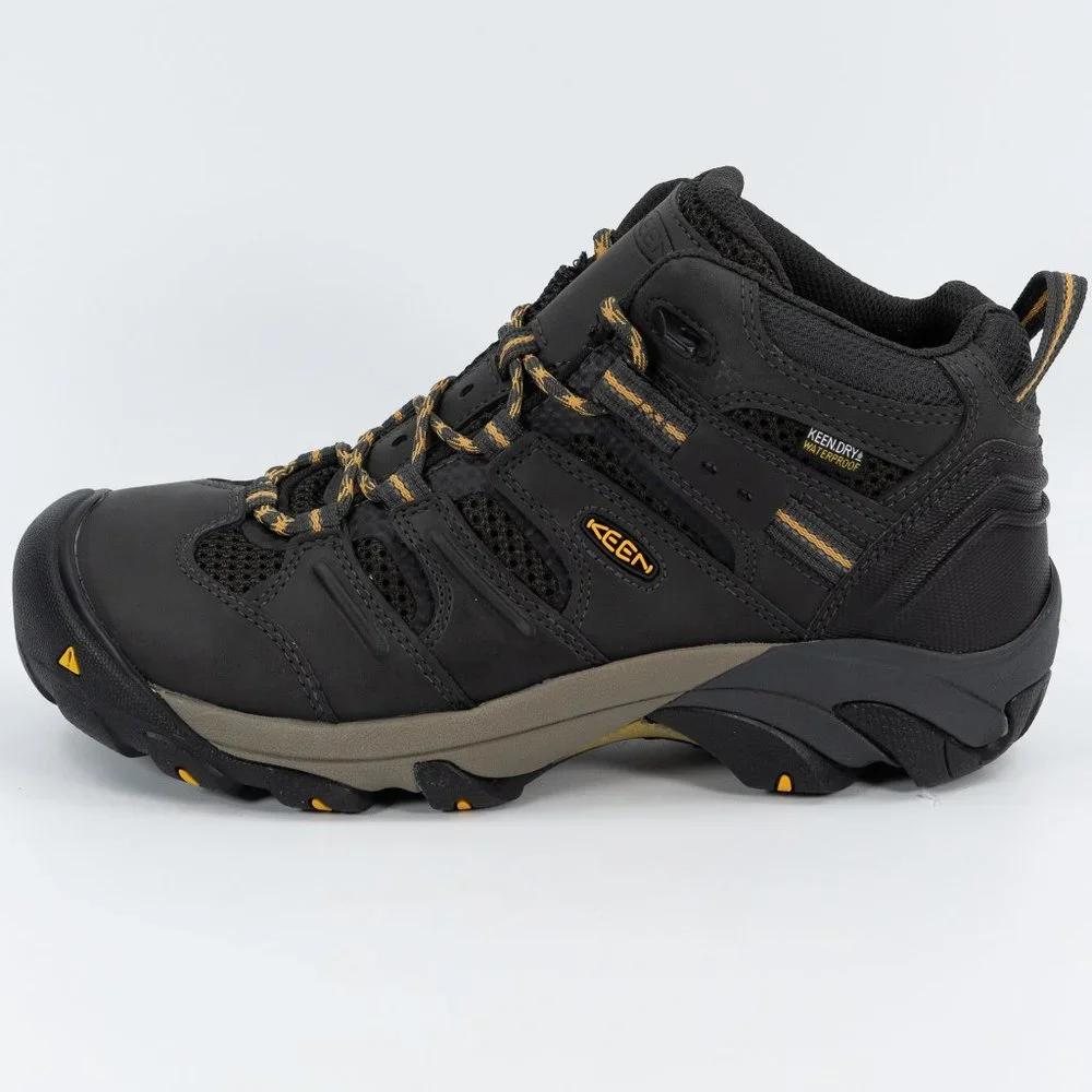 Keen Utility Lansing Mid Steel Toe Waterproof Raven Tawny Olive 1018079D Work